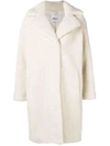 Stand Studio Stand Textured Mid-length Coat - White