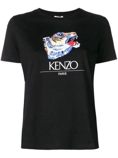 Kenzo Tiger Capsule Tiger Head T-shirt In Black