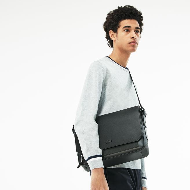 men's chantaco matte piqué leather flap bag