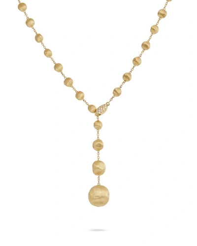 Marco Bicego Women's Africa 18k Yellow Gold & Diamond Hand Engraved Lariat Necklace