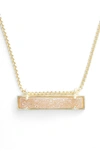 Kendra Scott Leanor Druzy Pendant Necklace In Sand Drusy/ Gold
