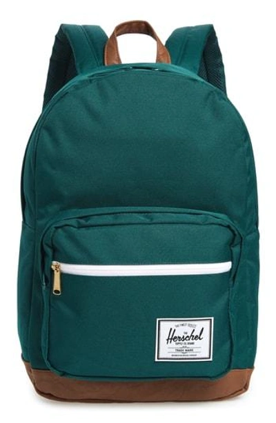 Herschel Supply Co Pop Quiz Backpack - Blue/green In Deep Teal/ Tan
