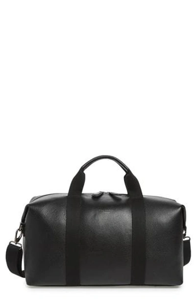 Ted Baker Holding Leather Duffle Bag - Black