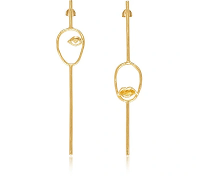 Bjorg Les Deux Magots Earrings In Or