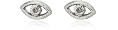 Bjorg Earrings The Third Eye Earstuds In Silver