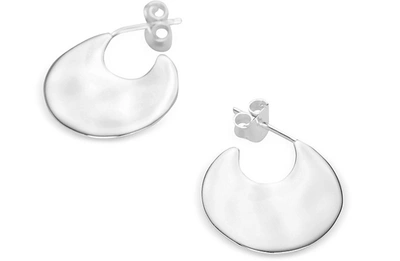 Bjorg Designer Earrings Moon & Sun Earrings In Argent