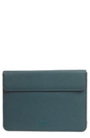 Herschel Supply Co Spokane 13-inch Macbook Canvas Sleeve - Blue In Deep Teal