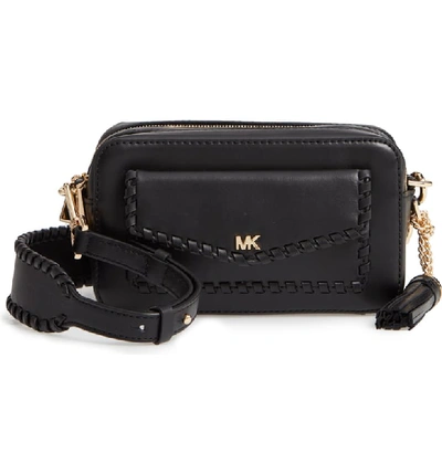 Michael Michael Kors Small Leather Camera Bag - Black
