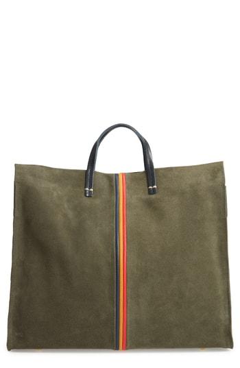 clare v stripe tote