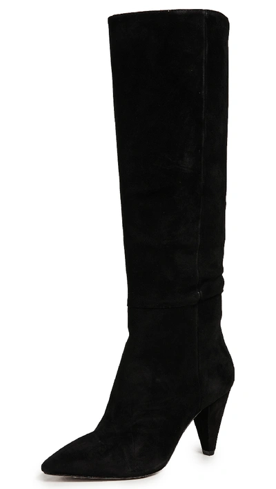 Alice And Olivia Rosslyn Mid Calf Boot In Black