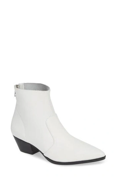 Steve Madden Cafe Boot In White Leather