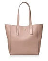 Michael Michael Kors Junie Large Leather Tote In Fawn Pink/gold