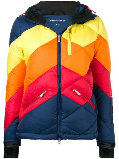Perfect Moment Superday Down Ski Jacket In Blue