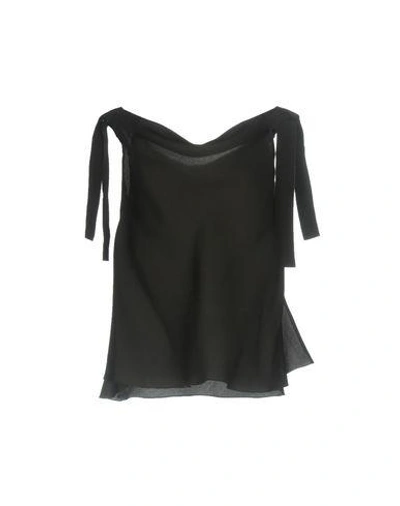Maison Rabih Kayrouz Silk Top In Black