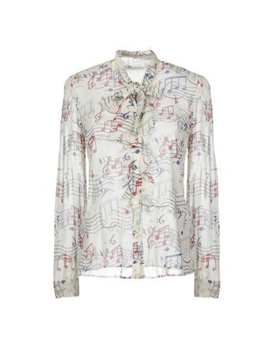 Red Valentino Patterned Shirts & Blouses In Ivory