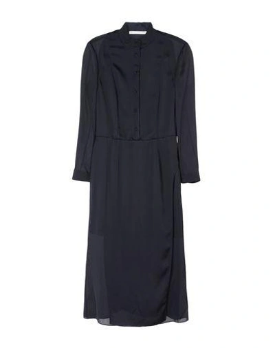 Olivier Theyskens Midi Dress In Black