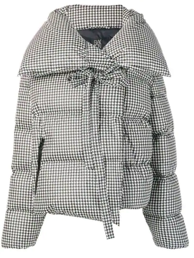 Bacon Houndstooth Padded Jacket - 黑色 In Pied Poul