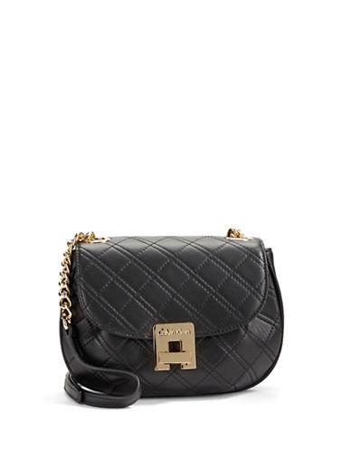 Calvin Klein Quilted Leather Crossbody Bag | ModeSens