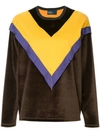 Kolor Colour Block Sweatshirt - Brown