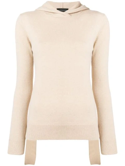 Cashmere In Love Mabel Hooded Jumper In Neutrals