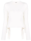 Cashmere In Love Stella Cropped Jumper In White