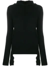 Cashmere In Love Mabel Hooded Jumper In Black