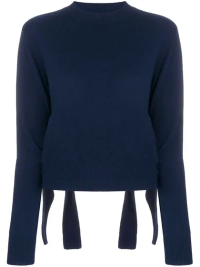 Cashmere In Love Stella Cropped Jumper In Blue