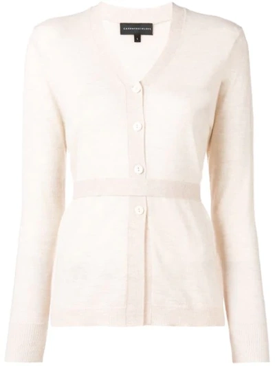 Cashmere In Love Suri Cardigan In Neutrals