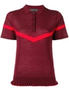 Cashmere In Love Jean Knitted Polo Shirt In Red