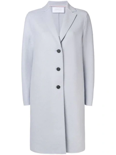 Harris Wharf London Boxy Single-breasted Coat - Grey In Grey