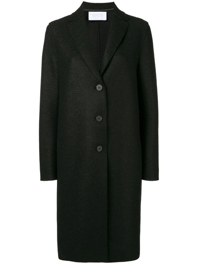 Harris Wharf London Boxy Coat In Pressed Wool In Black | ModeSens