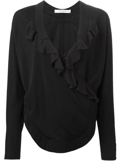 Givenchy Ruffled Wrap T-shirt | ModeSens