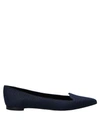 Sergio Rossi Ballet Flats In Dark Blue