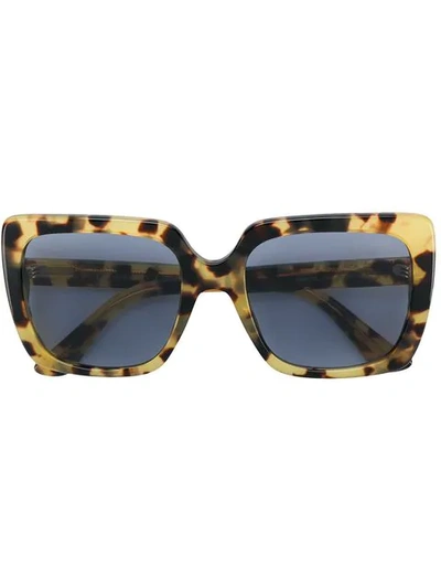 Gucci Eyewear Oversized Tortoiseshell Sunglasses - Brown