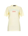 Dsquared2 T-shirts In Yellow