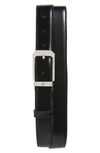 Montblanc Reversible Leather Belt In Black