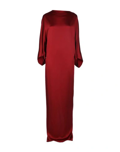 Chalayan Long Dress In Brick Red