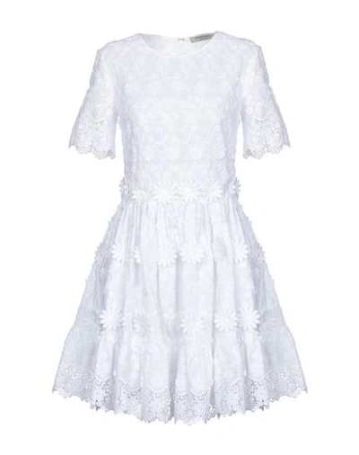 Piccione•piccione Short Dress In White