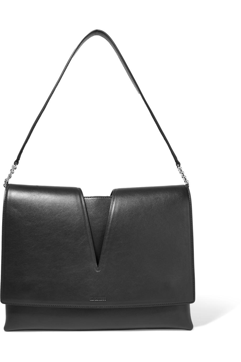 Jil Sander Medium Cutout Leather Shoulder Bag | ModeSens