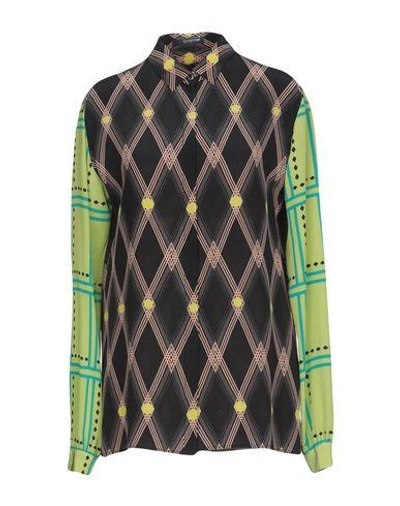 Etro Woman Shirt Black Size 12 Silk