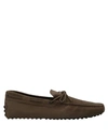 Tod's Loafers In Khaki