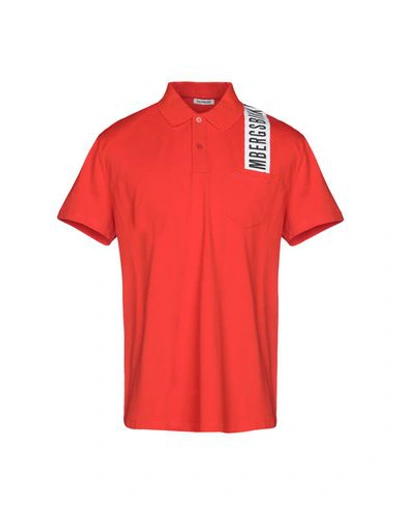 Bikkembergs Polo Shirts In Red