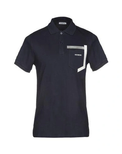 Bikkembergs Polo Shirt In Dark Blue