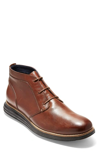Cole Haan Men's Originalgrand Leather Chukka Boots In Woodbury/ Dark Roast Leather