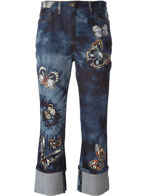 Valentino 'tie&dye Japanese Butterfly' Jeans | ModeSens
