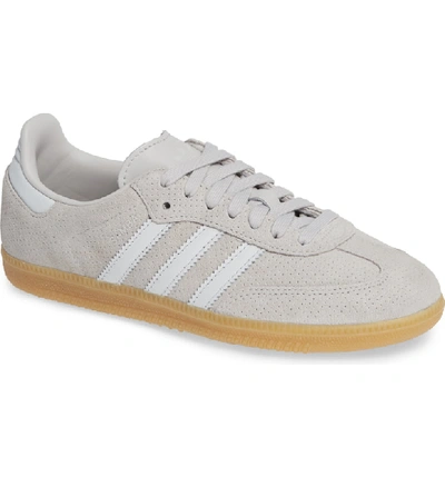 Adidas Originals Women's Samba Suede Lace Up Sneakers In Grey One/ Crystal  White | ModeSens