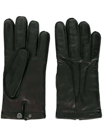 Ferragamo Classic Gloves In Black