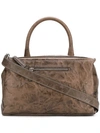 Givenchy Logo Stamp Holdall In Brown