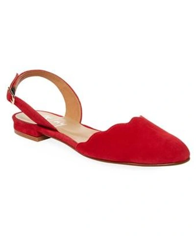 French Sole Basquat Slingback Flat In Nocolor
