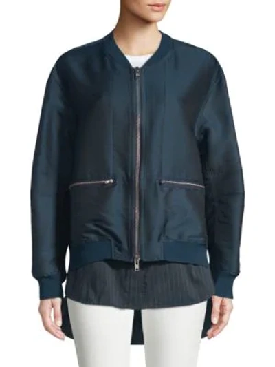 3.1 Phillip Lim Bomber Jacket In Indigo